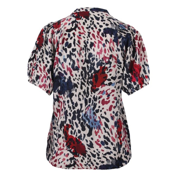 Enjoy blouse dierenprint 884010 Rood 